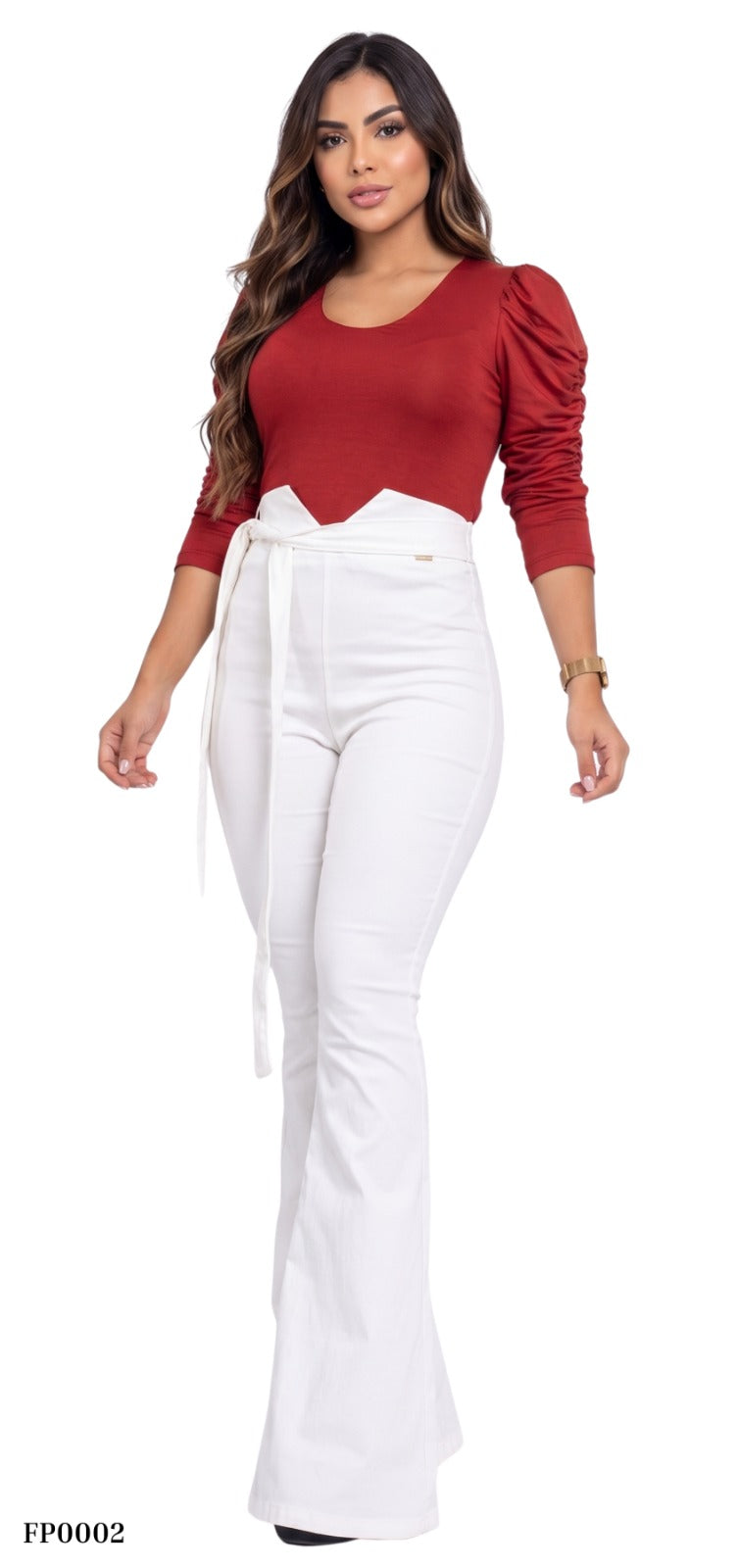 Pantalon Unicolor Correa