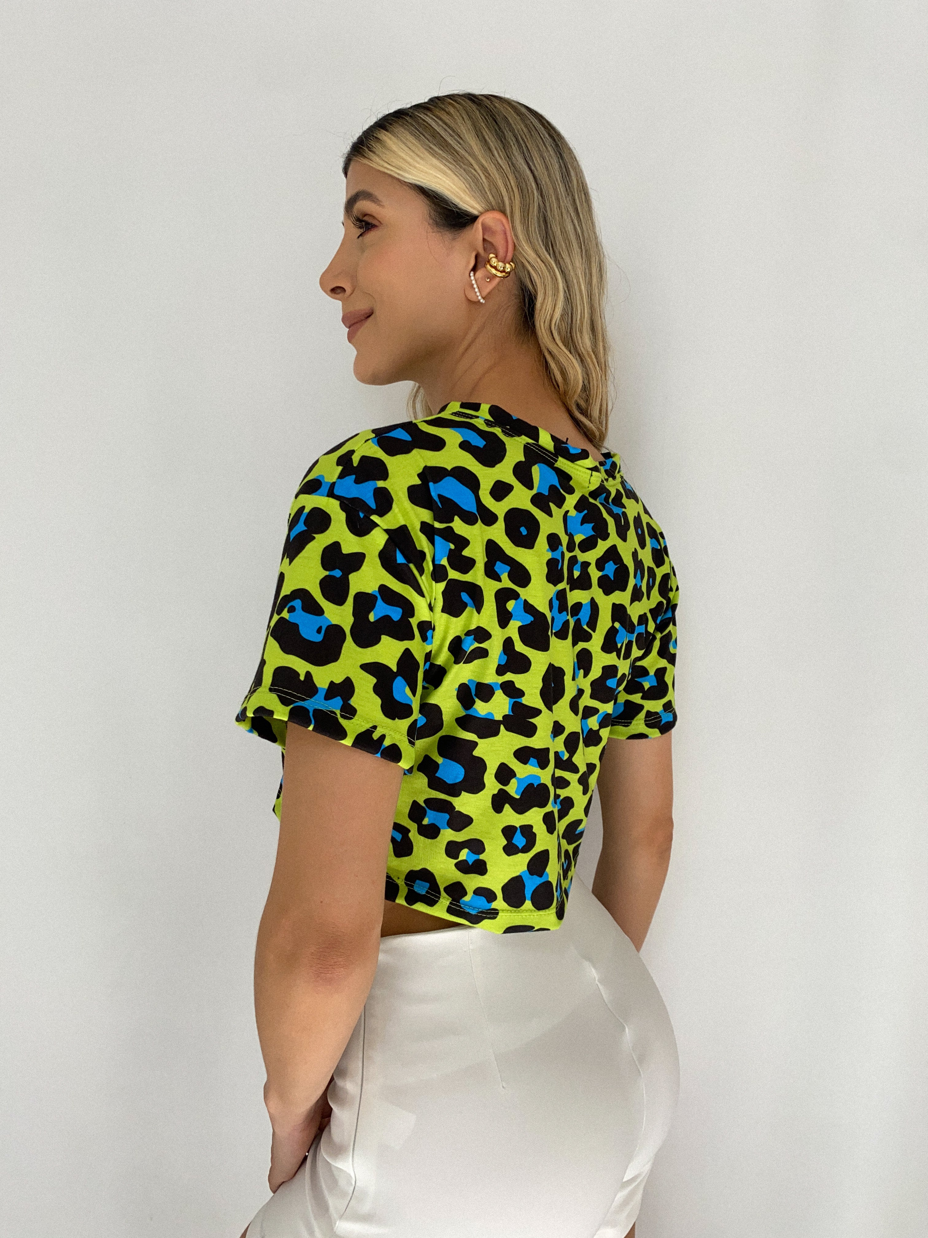 Camiseta Corta Over Size Estampada