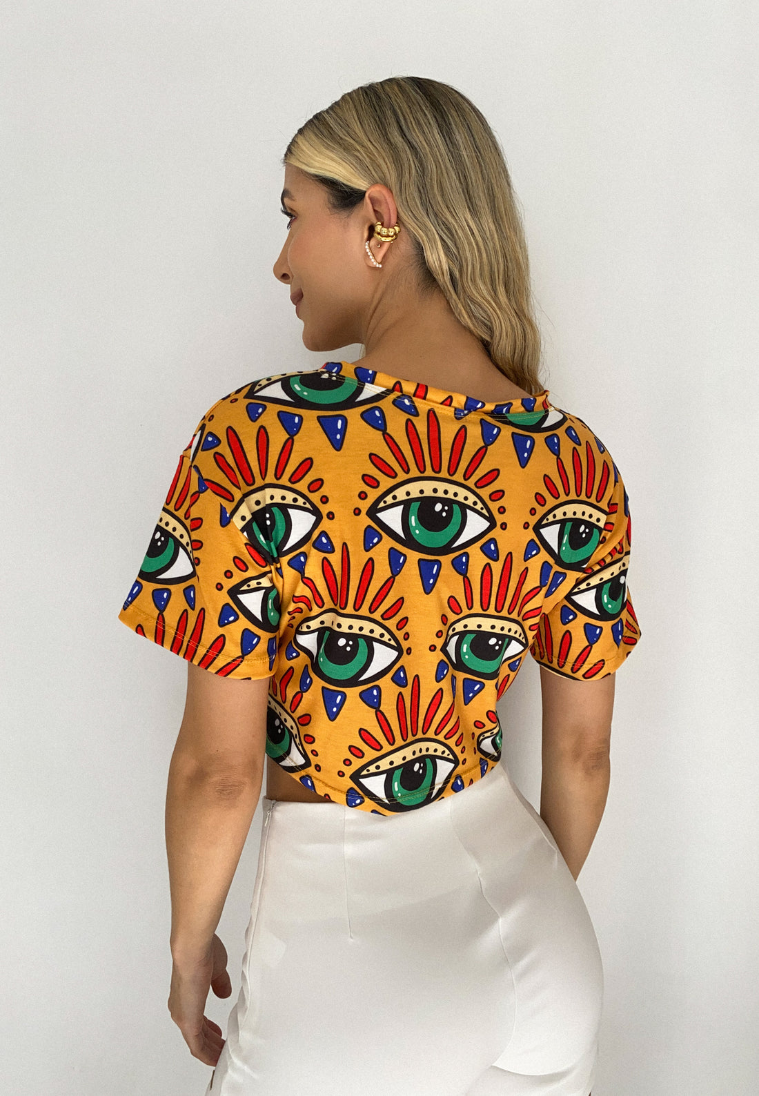 Camiseta Corta Over Size Estampada