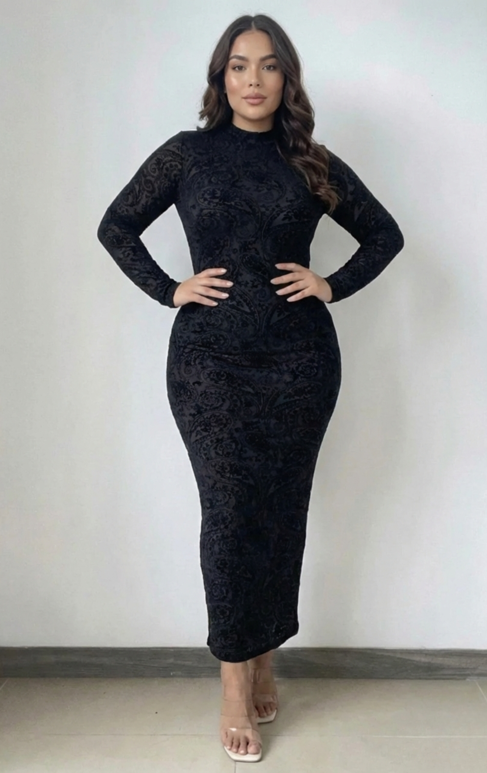 Vestido Manga Larga Mayatex Estampado P