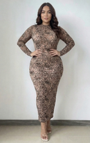 Vestido Manga Larga Mayatex Estampado P