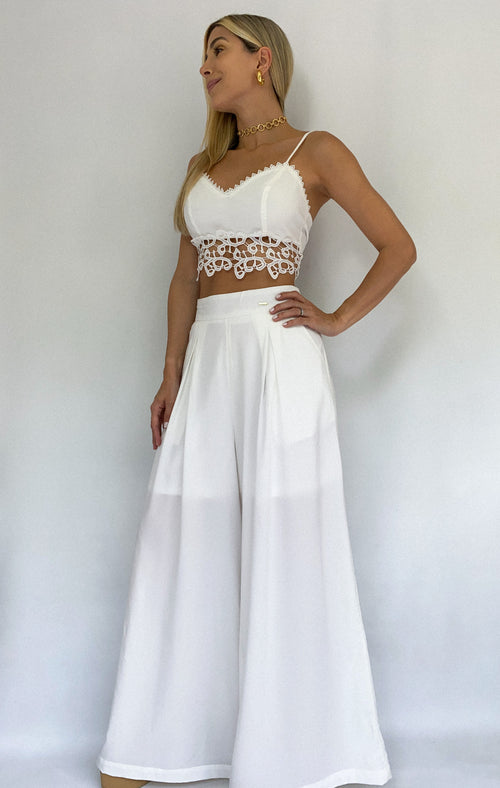 Pantalon enresortado bota ancha