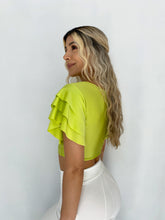 Cargar imagen en el visor de la galería, Blusa manga bolero escote nudo
