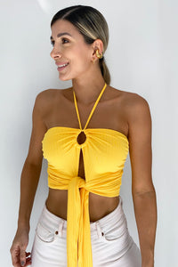 Blusa Copas Zurcidas Con Tira Y Fajon De