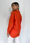 Camisa seda letras blimblines