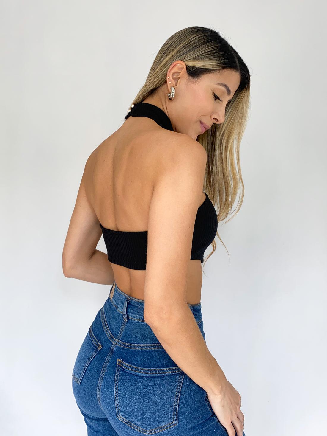 Crop top cuello totuga