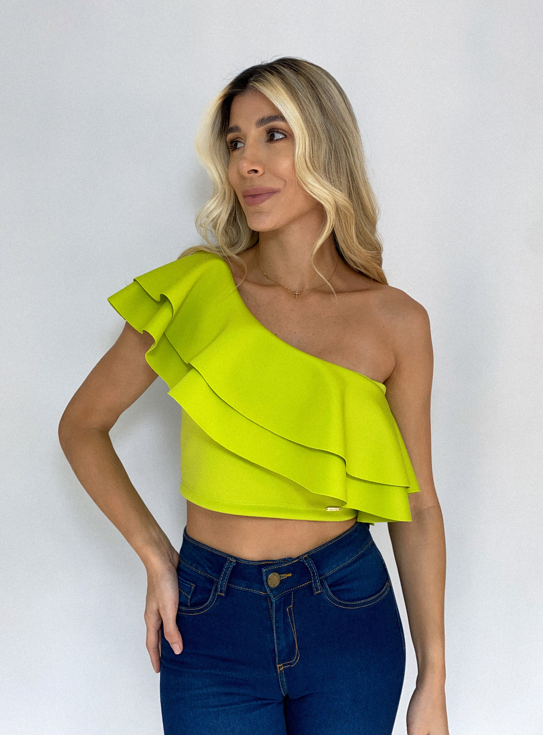 Blusa asimétrica bolero