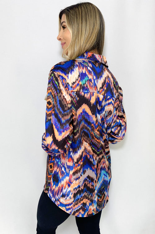 Camisera manga larga estampada