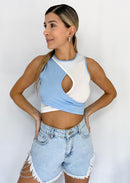 Blusa Corta Manga Sisa 2 Colores