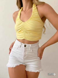 Blusa Tira Al Cuello Zurcida