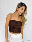Blusa Runchada Tiras Mayatex