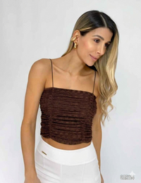 Blusa Runchada Tiras Mayatex