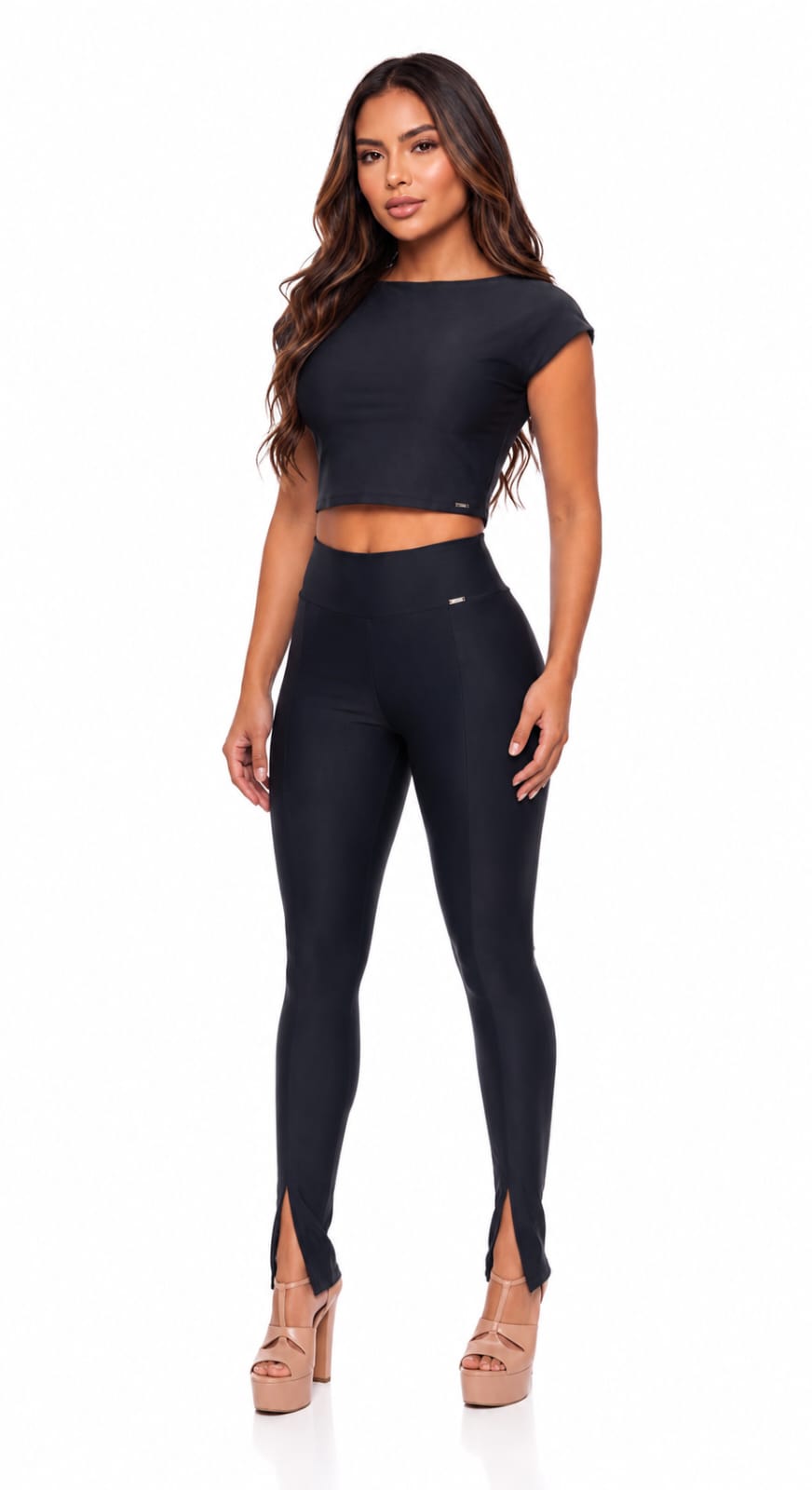 Pantalon Con Abertura Solo Fondo