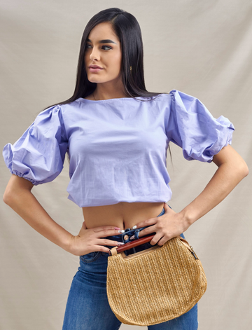 Blusa Manga 3/4 Popelina