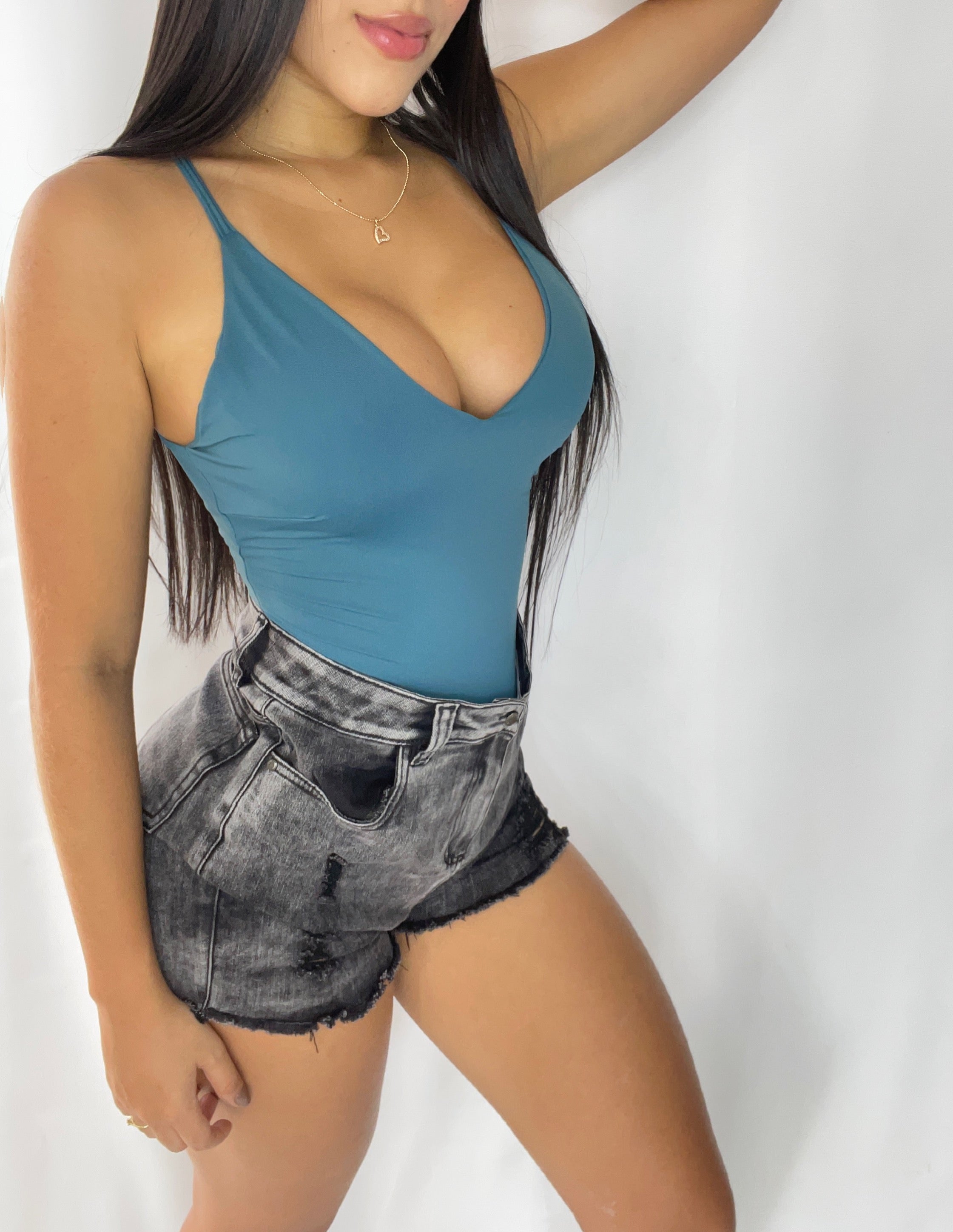 Body Lycrado Tiras Solo Fondo