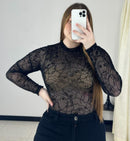 Blusa Manga Larga Mayatex Estampada