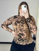 Blusa Manga Larga Mayatex Estampada
