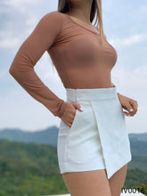 Cargar imagen en el visor de la galería, body manga larga mayatex solo fondo cuello redondo
