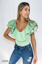 Cargar imagen en el visor de la galería, Blusa manga sisa cuello v bolero
