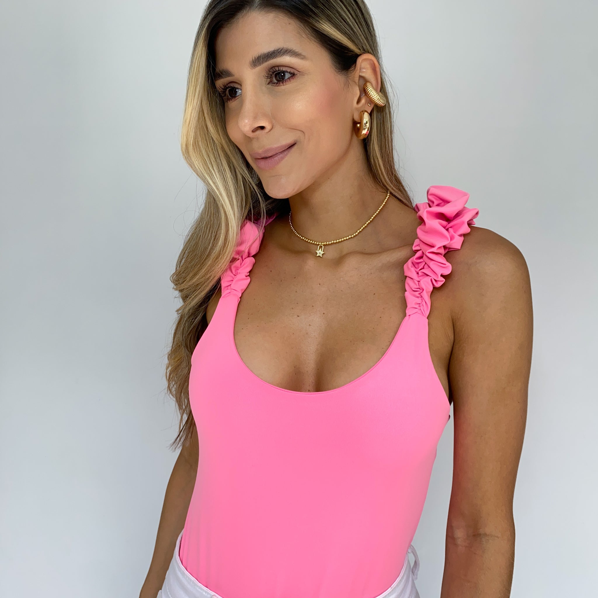 Body licrado tiras runche