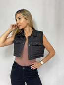 Chaqueta corta manga sisa