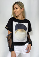 Buso aplique circulo gorra